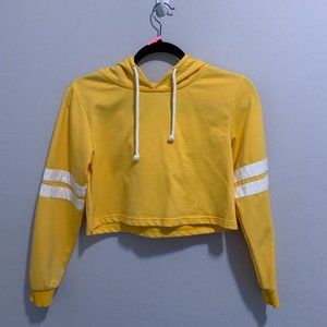 Yellow cropped hoodie Women's Small